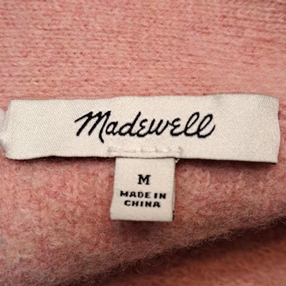 Madewell Dusty Rose Wool Blend Pullover Sweater Size M - Picture 7 of 7